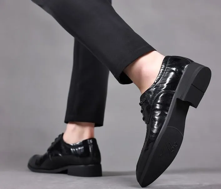 Men's Business Derby Shoes Classic Men's Leather Dress Shoes Formal Classic Business Oxford Shoes