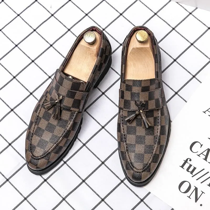 Men's Casual Dress Oxford Shoes Business Office Slip On Loafers Non Slip Work Formal Shoes