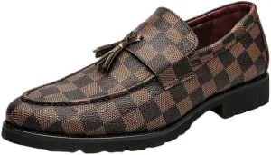 Men's Casual Dress Oxford Shoes Business Office Slip On Loafers Non Slip Work Formal Shoes