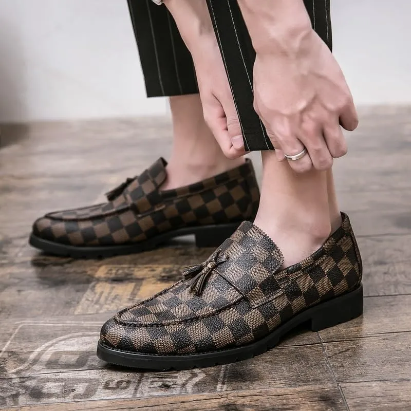 Men's Casual Dress Oxford Shoes Business Office Slip On Loafers Non Slip Work Formal Shoes