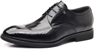 Men's Classic Oxfords Shoes Men Flexural Leather Fashion Dress Sneakers Business Casual Derby Shoes
