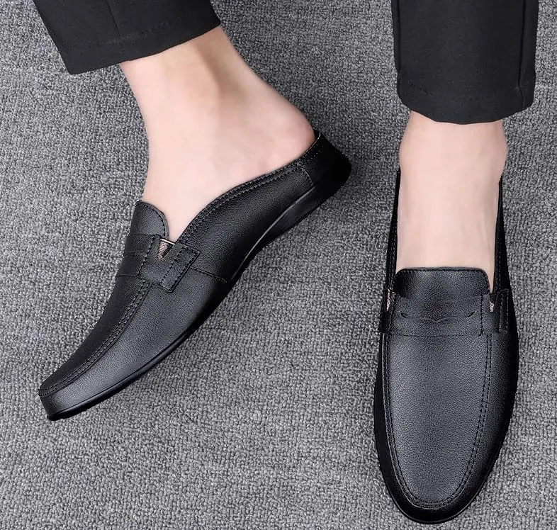 Men's Classic Slip-On Oxford Shoes | Comfortable Leather Dress Shoes for Business & Formal Occasions