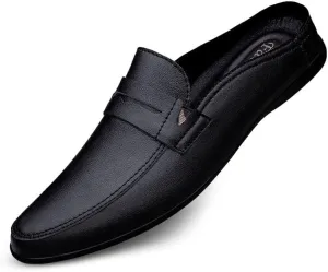 Men's Classic Slip-On Oxford Shoes | Comfortable Leather Dress Shoes for Business & Formal Occasions
