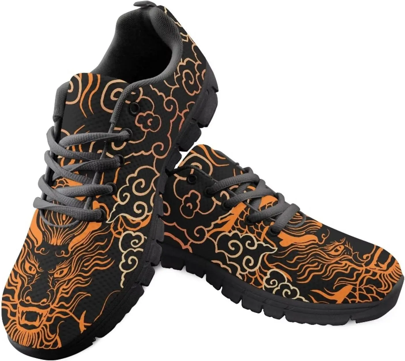 Mens Cross Training Sneakers Casual Sport Shoes Cozy Cushioned Lightweight Shoes for Travel US 5-14 Black Sole