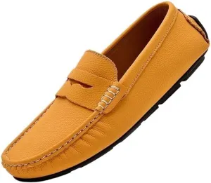 Men's Party Shoes Suede Vamp Office Round Toe Party Wedding Slip Resistant Classic Slip On