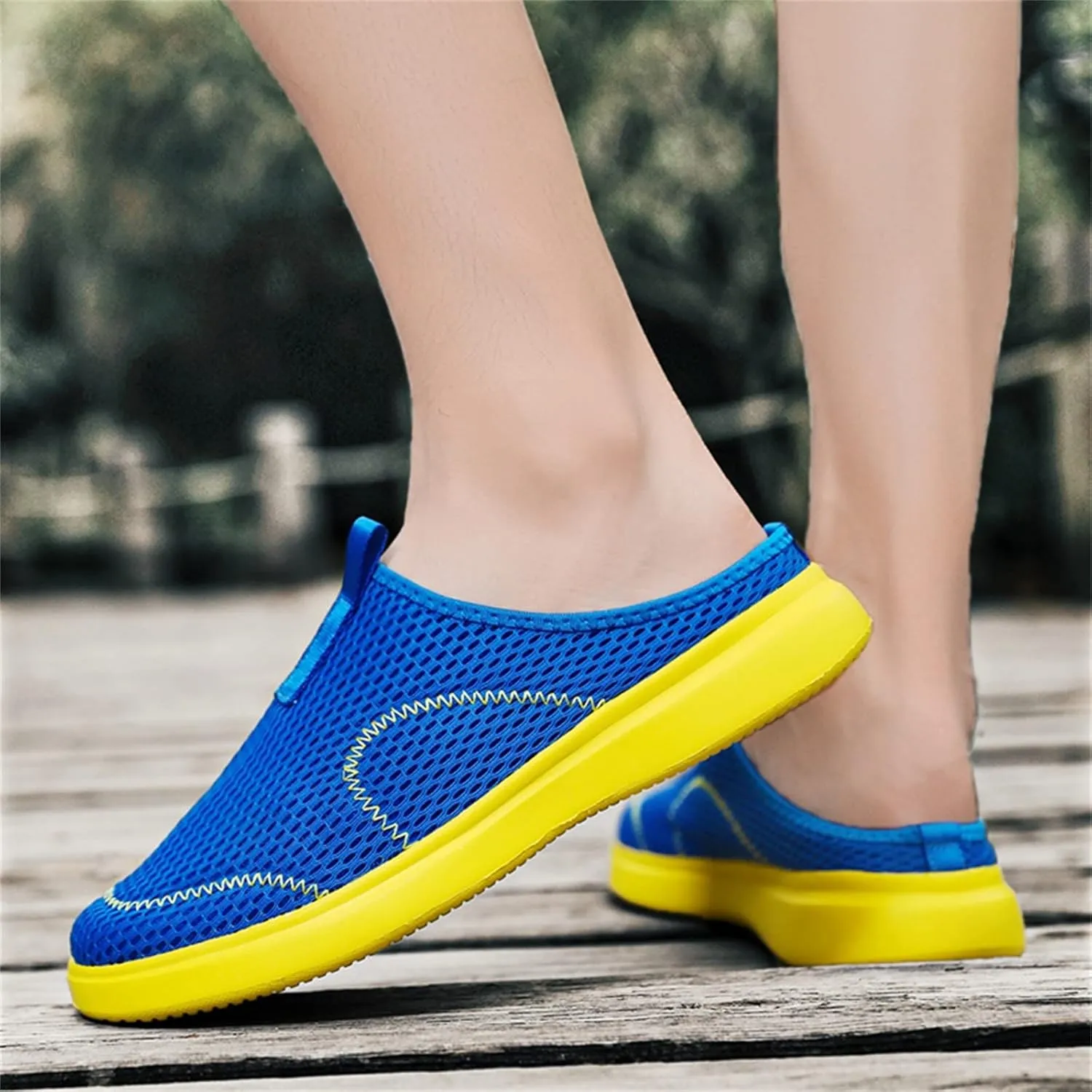 Men's Running Shoes Casual Slip on Walking Tennis Gym Sneakers Lightweight Breathable Mesh Workout Sports Sneakers