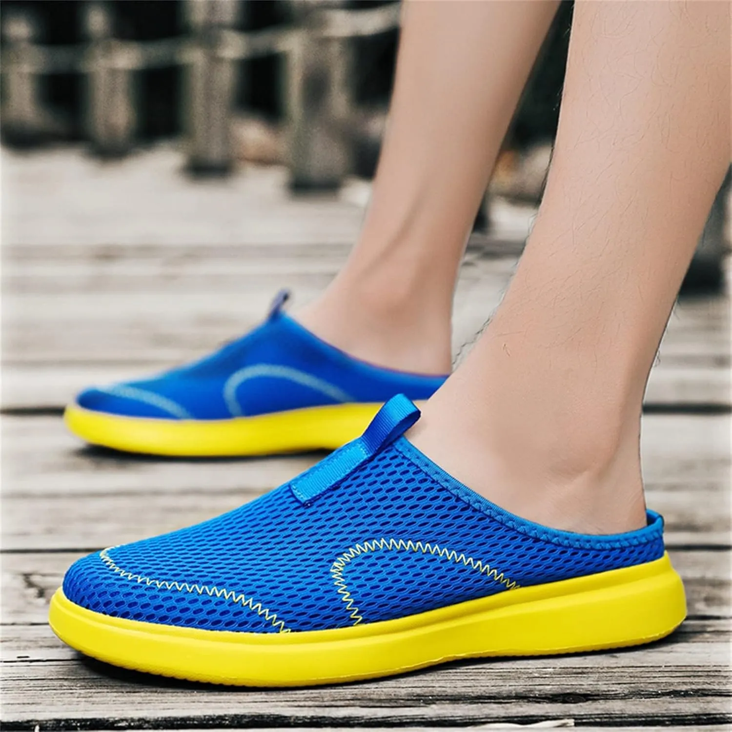 Men's Running Shoes Casual Slip on Walking Tennis Gym Sneakers Lightweight Breathable Mesh Workout Sports Sneakers