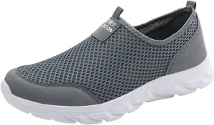 Men's Running Shoes Casual Slip on Walking Tennis Gym Sneakers Lightweight Breathable Mesh Workout Sports Sneakers