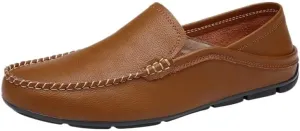 Men's Shoes Suede Vamp Moccasins Shoe Vintage Solid Color Non Slip Anti-Slip Party Slip-on
