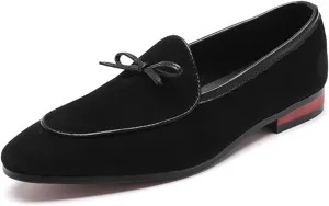 Men's Suede PU Leather Tassel Loafers Cowhide Slip-On Driving Casual Formal Dress Shoes