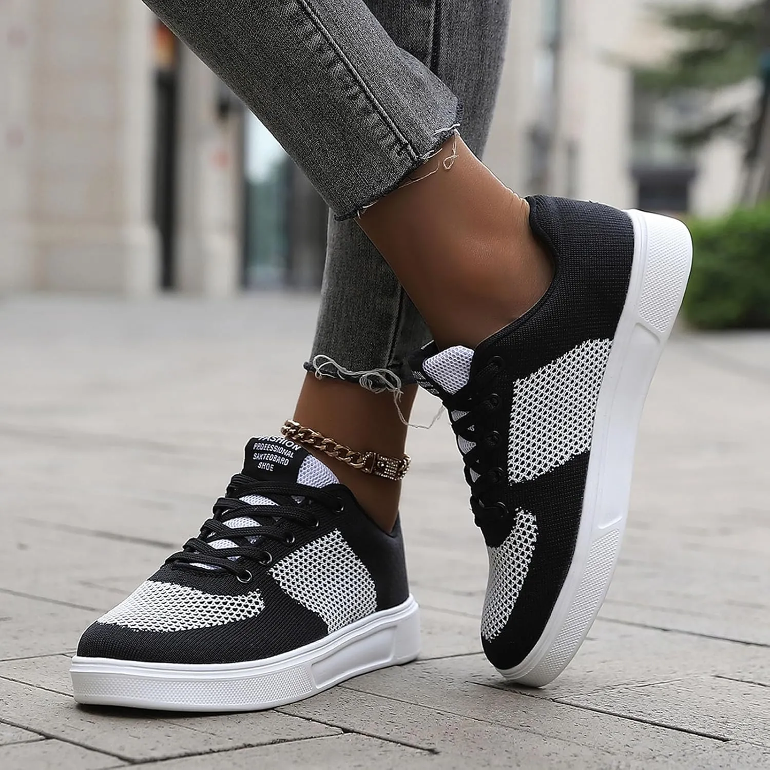 Outdoor Jogging Sneakers for Men Comfortable Breathable Lightweight Tennis Shoe Lightweight Work Shoes for Men