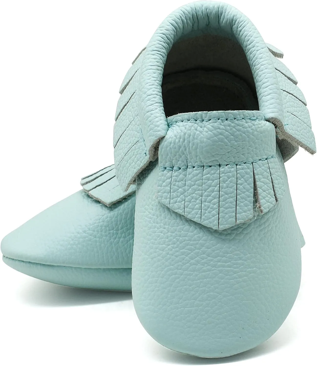 OWLOWLA Baby Moccasins Soft Sole Leather Baby Shoes Infant Toddler Pre-Walker Shoes Baby Boy Girl