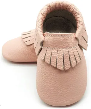 OWLOWLA Baby Moccasins Soft Sole Leather Baby Shoes Infant Toddler Pre-Walker Shoes Baby Boy Girl