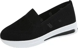 Quick Dry Casual Boat Shoes for Women Arch Support Air Cushioned Classic Comfort Flat Loafers Orthopedic Tennis Comfortable Lightweight Jogging Sneakers Padded Insole Slip on Tennis Footwears