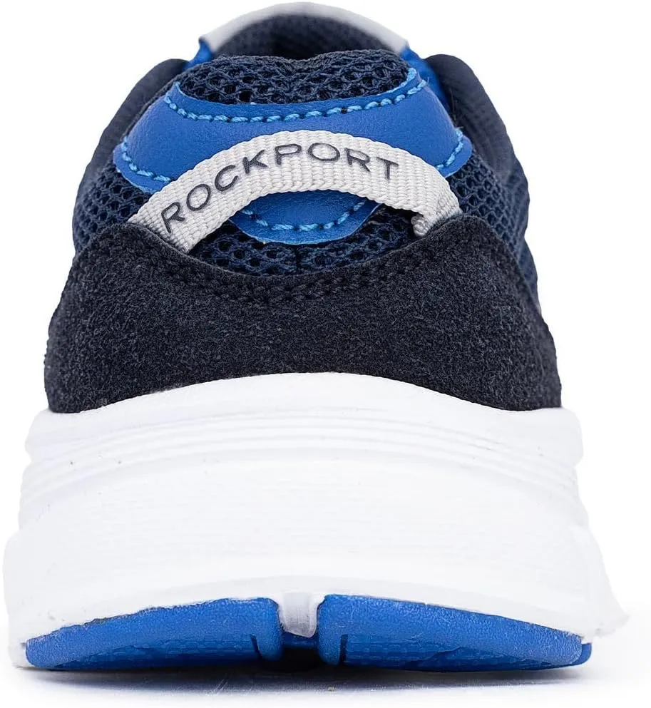 Rockport Kids Boys Bungee Sneakers  Slip-On Running Shoes with Cushioned Sole, Breathable Mesh & Durable Grip (Toddler/Little Kid Sizes)