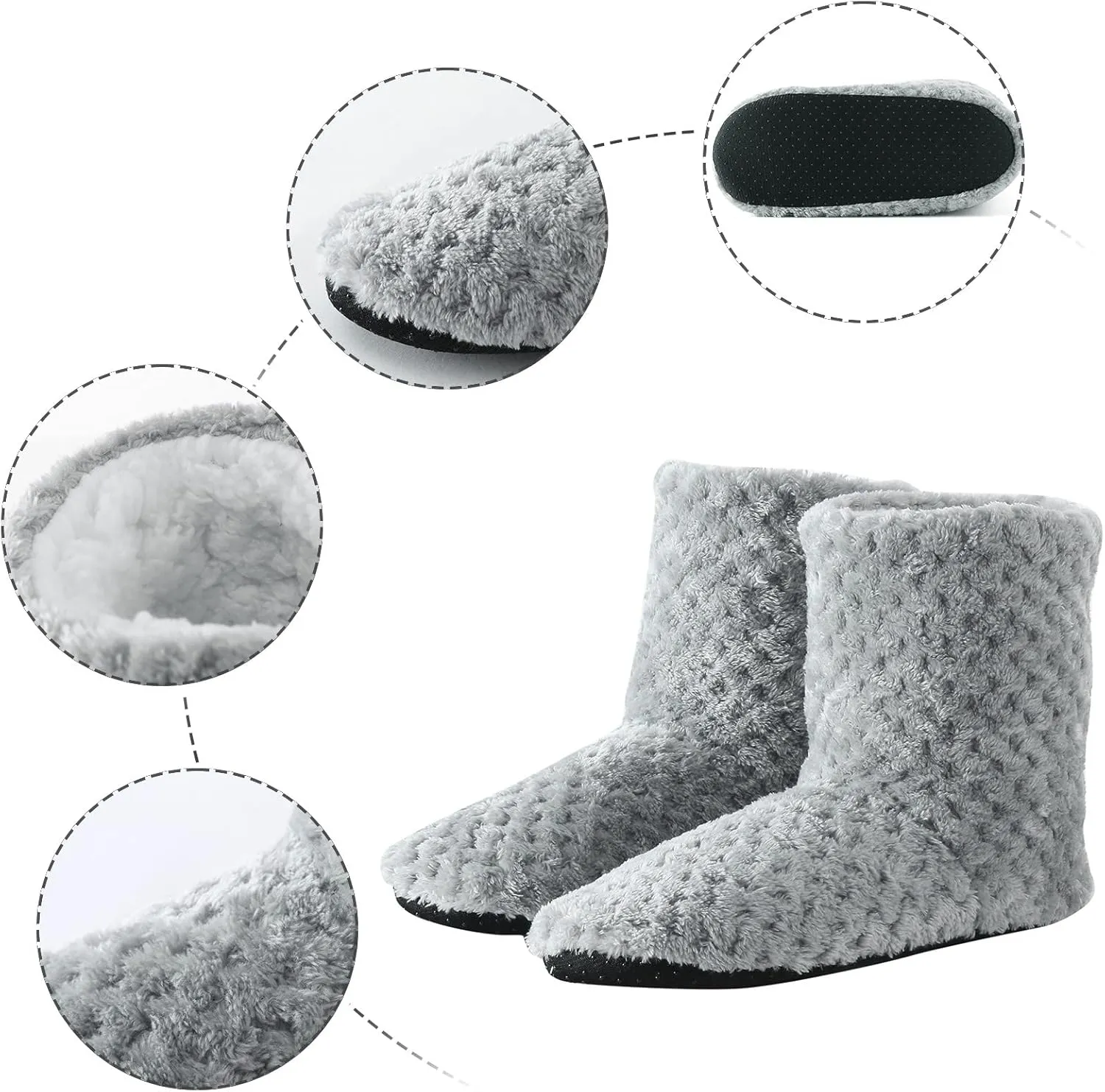 Snow Boots for Women Mid-Calf Lace up Outdoor Winter Shoes Comfort Walking Outdoor Shoes Fleece Lining Warm Booties