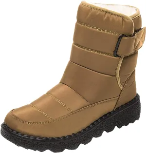 Snow Boots for Women Waterproof Mid Calf Boots for Women Girls Snow Winter Short Boots For Women Outdoor Warm Booties