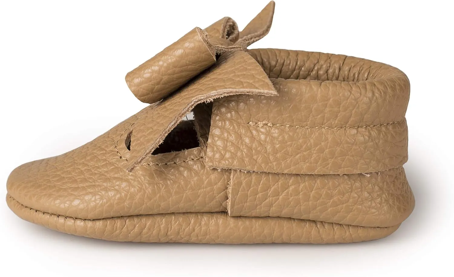T-Strap Bow Baby Moccasins (Italian Leather) Soft Sole Shoes for Boys and Girls | Infants, Babies, Toddler