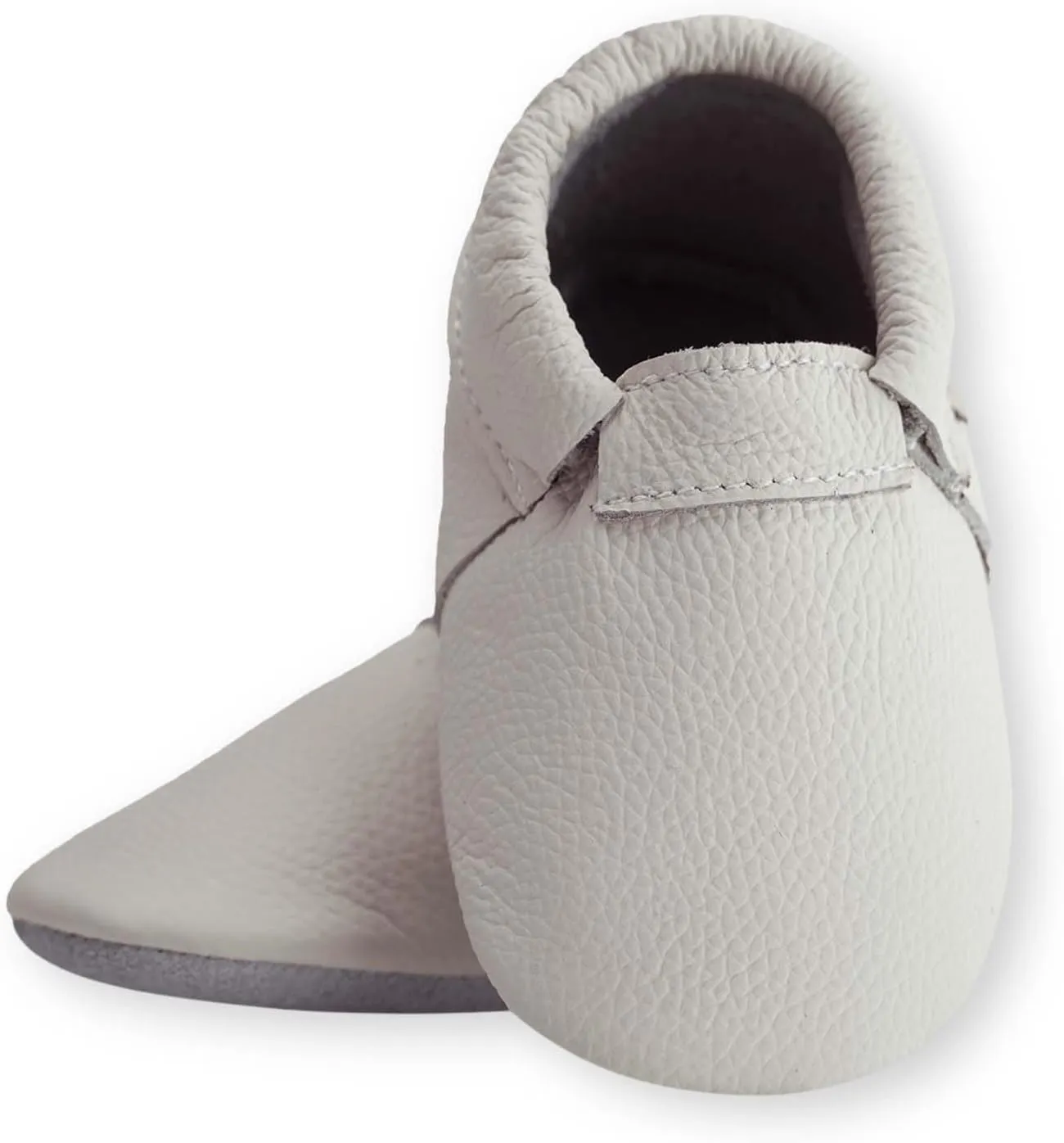 Toddler Moccasins Baby Shoes with Suede Sole, Soft Leather Anti Slip Crib Walking Baby Shoes Suitable for Indoor First Walking