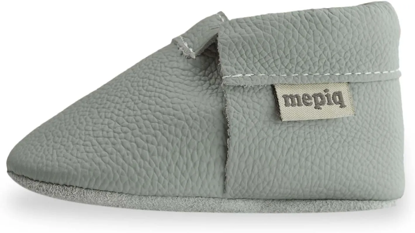 Toddler Moccasins Baby Shoes with Suede Sole, Soft Leather Anti Slip Crib Walking Baby Shoes Suitable for Indoor First Walking