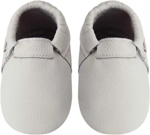 Toddler Moccasins Baby Shoes with Suede Sole, Soft Leather Anti Slip Crib Walking Baby Shoes Suitable for Indoor First Walking
