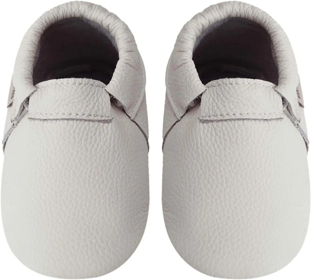 Toddler Moccasins Baby Shoes with Suede Sole, Soft Leather Anti Slip Crib Walking Baby Shoes Suitable for Indoor First Walking