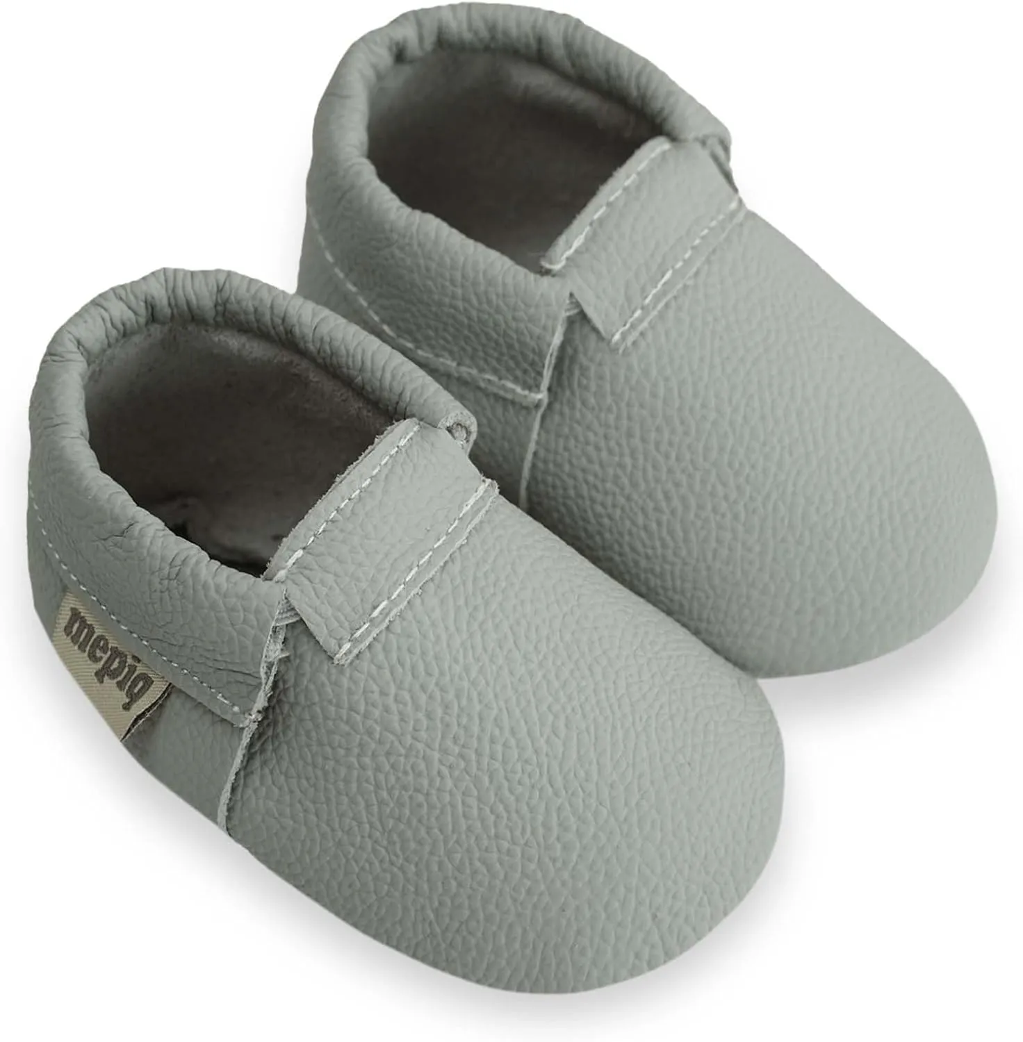 Toddler Moccasins Baby Shoes with Suede Sole, Soft Leather Anti Slip Crib Walking Baby Shoes Suitable for Indoor First Walking