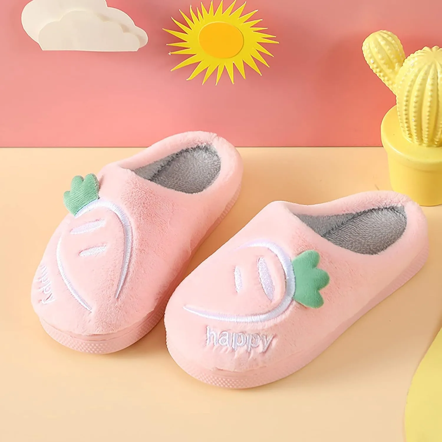 Toddler Slippers Girls Boys Home Slippers Warm House Slippers for Girls Slip On Indoor Slipper Fuzzy Slippers