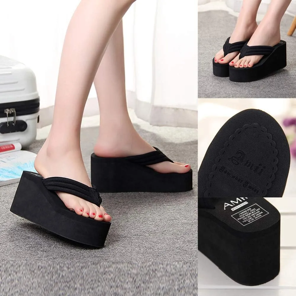 Women Summer Platform Slipsole Sandals Slipper Shoes Shoes Beach Women's Sandals Flip Flops Size 12 Women