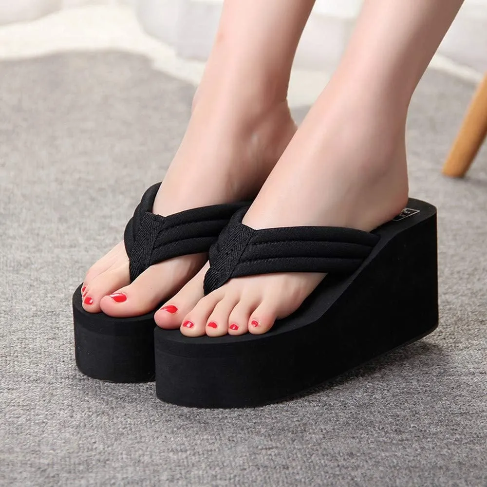 Women Summer Platform Slipsole Sandals Slipper Shoes Shoes Beach Women's Sandals Flip Flops Size 12 Women