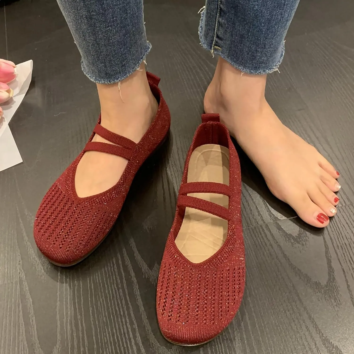 Women's Casual Shoe Comfortable Lightweight Slip On Breathable Mesh Design Ideal Everyday Wear Men Smart Casual Shoes