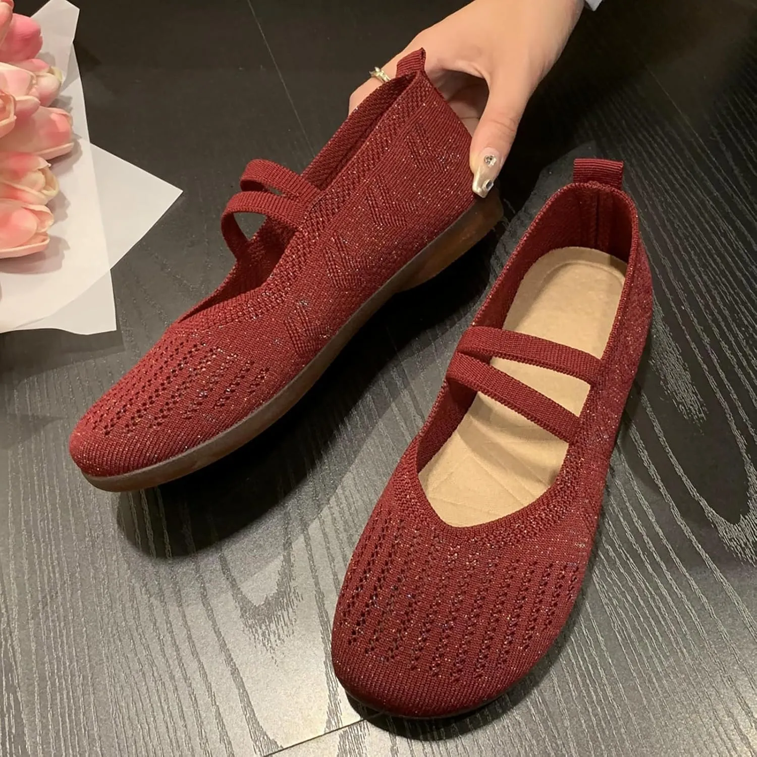 Women's Casual Shoe Comfortable Lightweight Slip On Breathable Mesh Design IEveryWear Ladies Smart Shoes