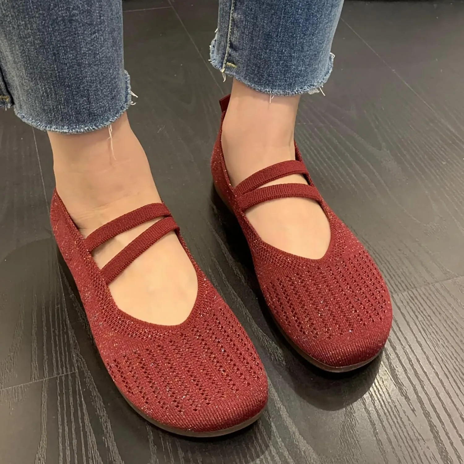 Women's Casual Shoe Comfortable Lightweight Slip On Breathable Mesh Design IEveryWear Ladies Smart Shoes