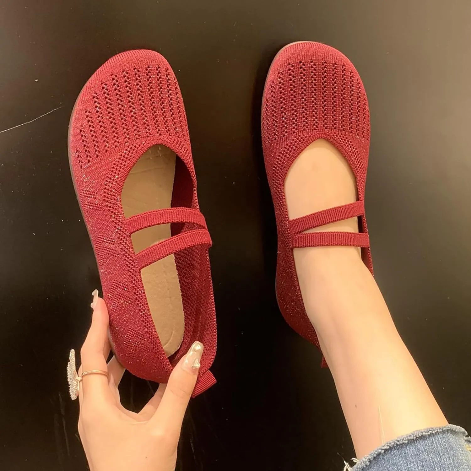 Women's Casual Shoe Comfortable Lightweight Slip On Breathable Mesh Design IEveryWear Ladies Smart Shoes