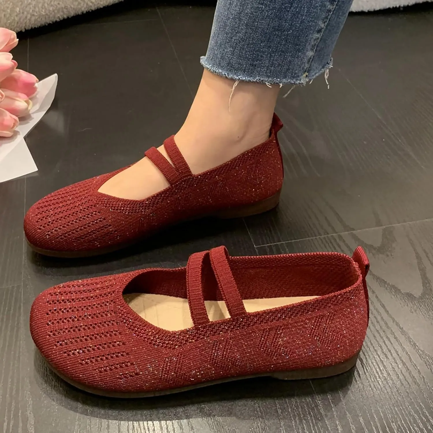 Women's Casual Shoe Comfortable Lightweight Slip On Breathable Mesh Design IEveryWear Ladies Smart Shoes