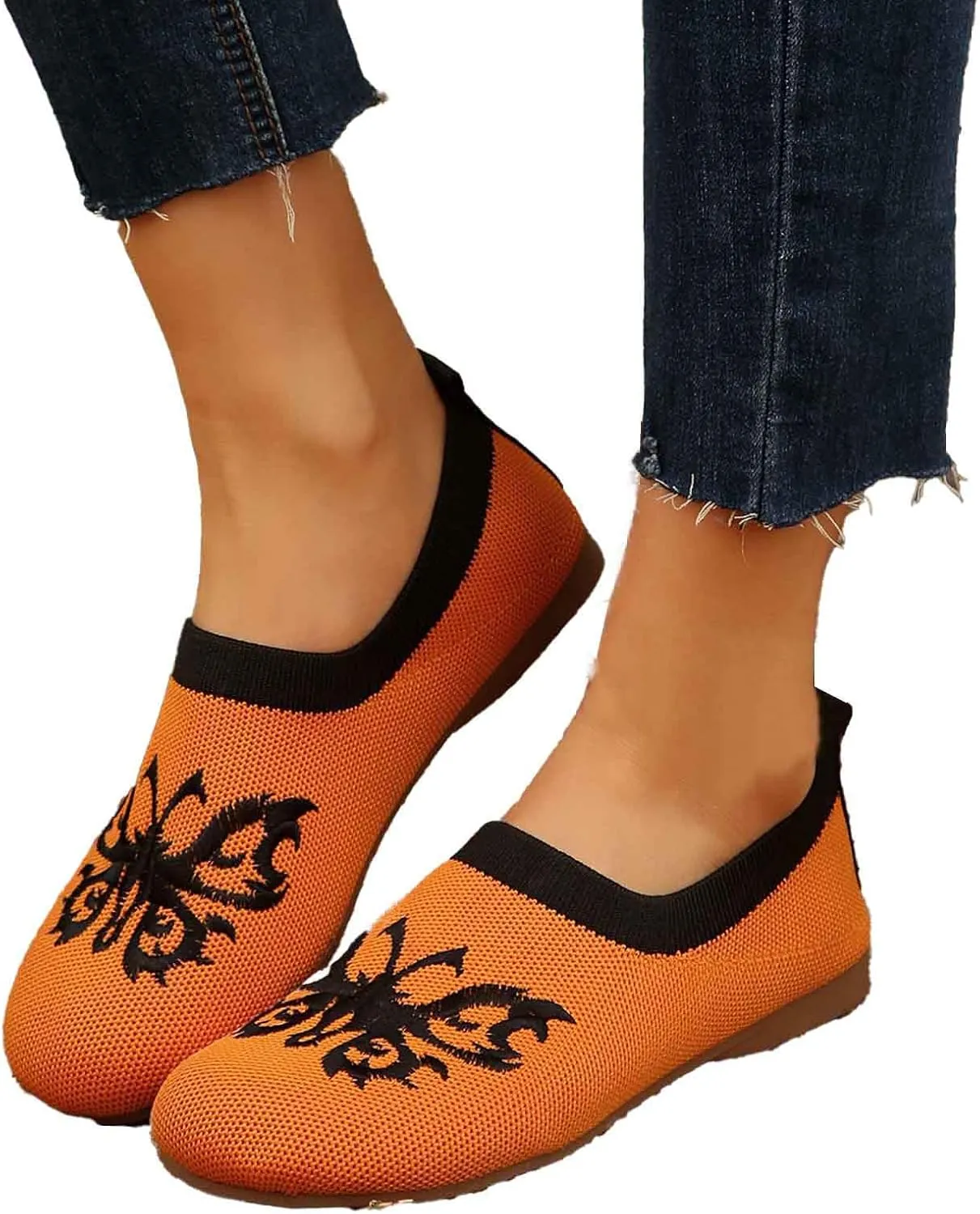 Women's Casual Slip On Shoes Breathable Comfortable Flat Loafers for Daily Wear Spring Summer Fall