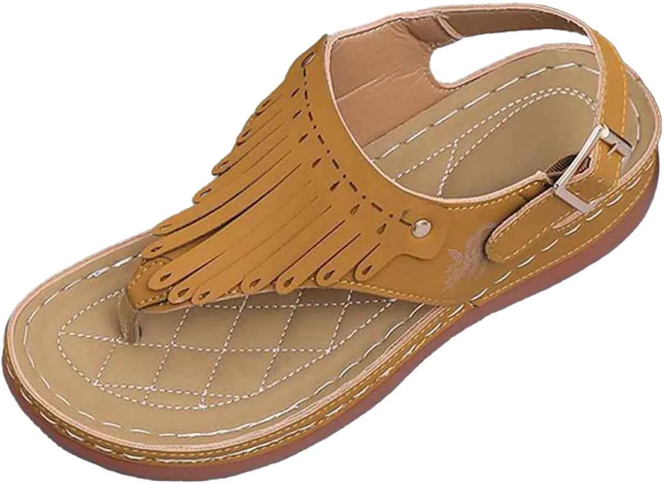 Women's Comfortable Wedge Flip Flop Sandals Non Slip Durable for Casual Walking Beach Outdoor Summer Vacation