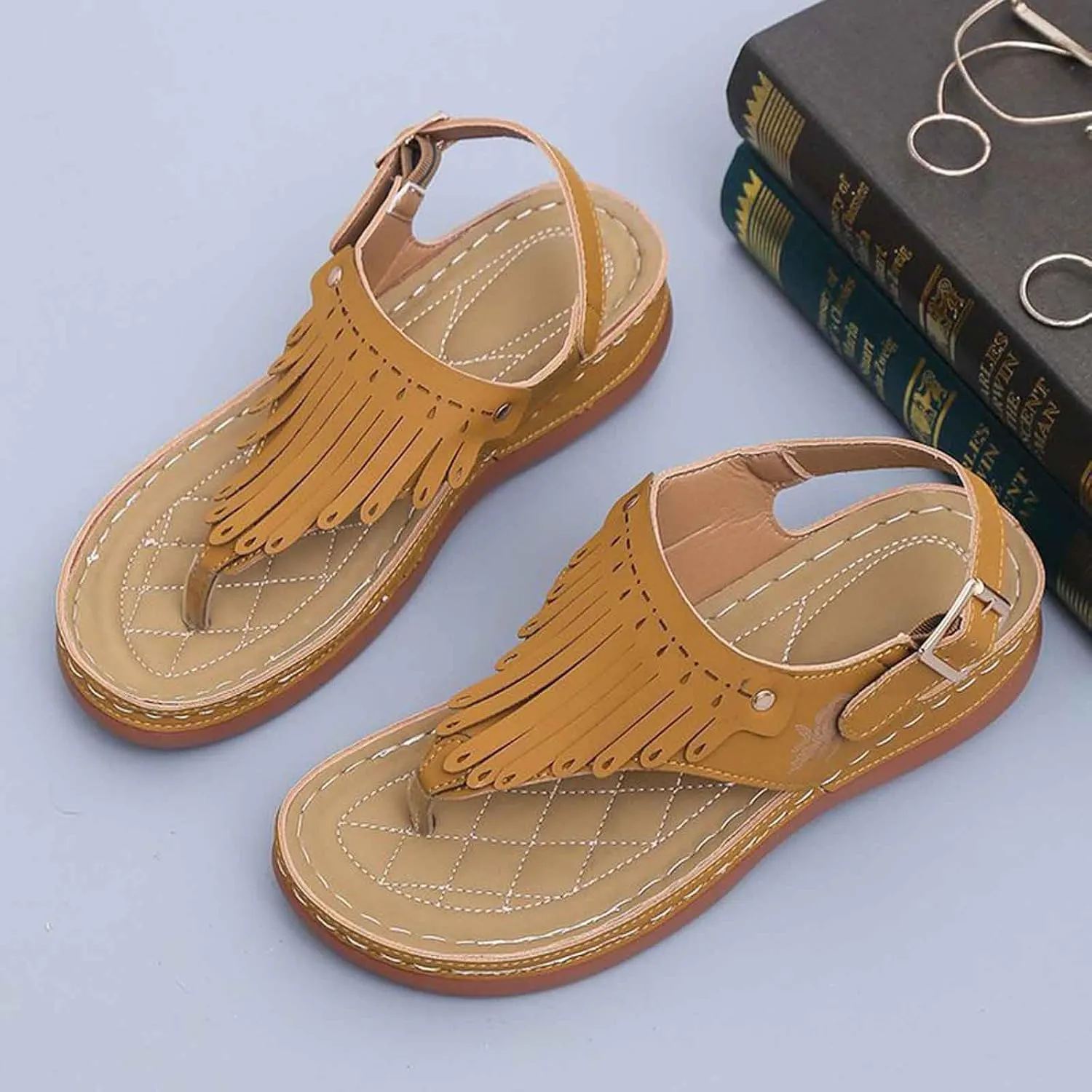 Women's Comfortable Wedge Flip Flop Sandals Non Slip Durable for Casual Walking Beach Outdoor Summer Vacation