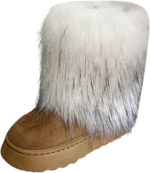 Women's Fashion Casual Outdoor Furry Boots Winter Imitation Snow Boots 50cm High Boots City Snow Boots Women
