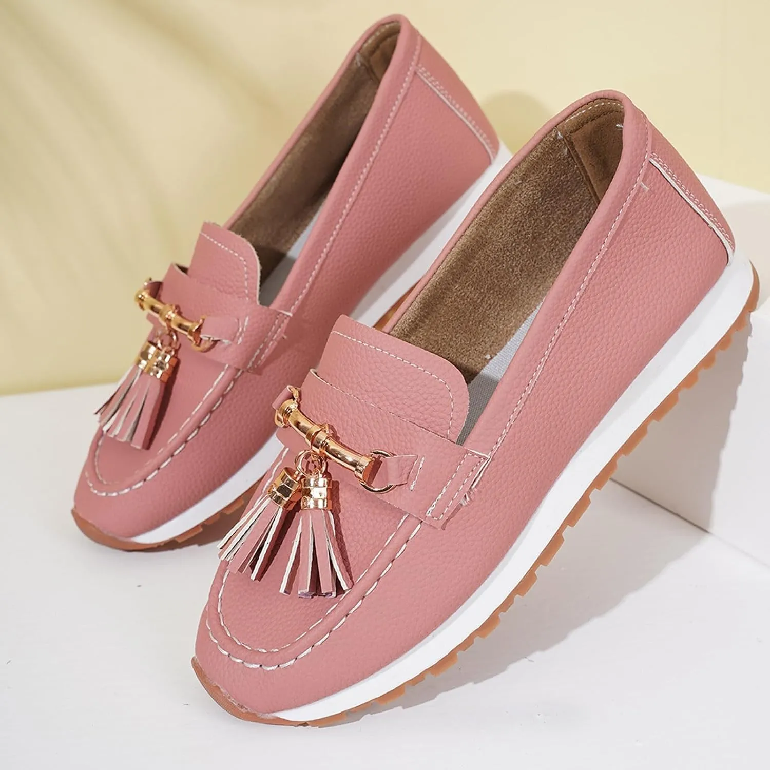 Women's Shoes Everyday Wear Stylish Closed Toe Design with Fringe Perfect for Relaxed Outfits Casual Sneaker