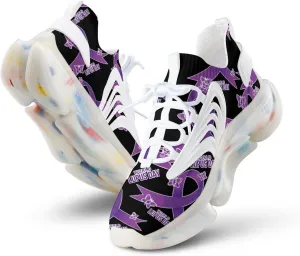World Lupus Day with Stylish Ribbon Men's Running Shoe Walking Running Sneaker for Women Lightweight Breathable