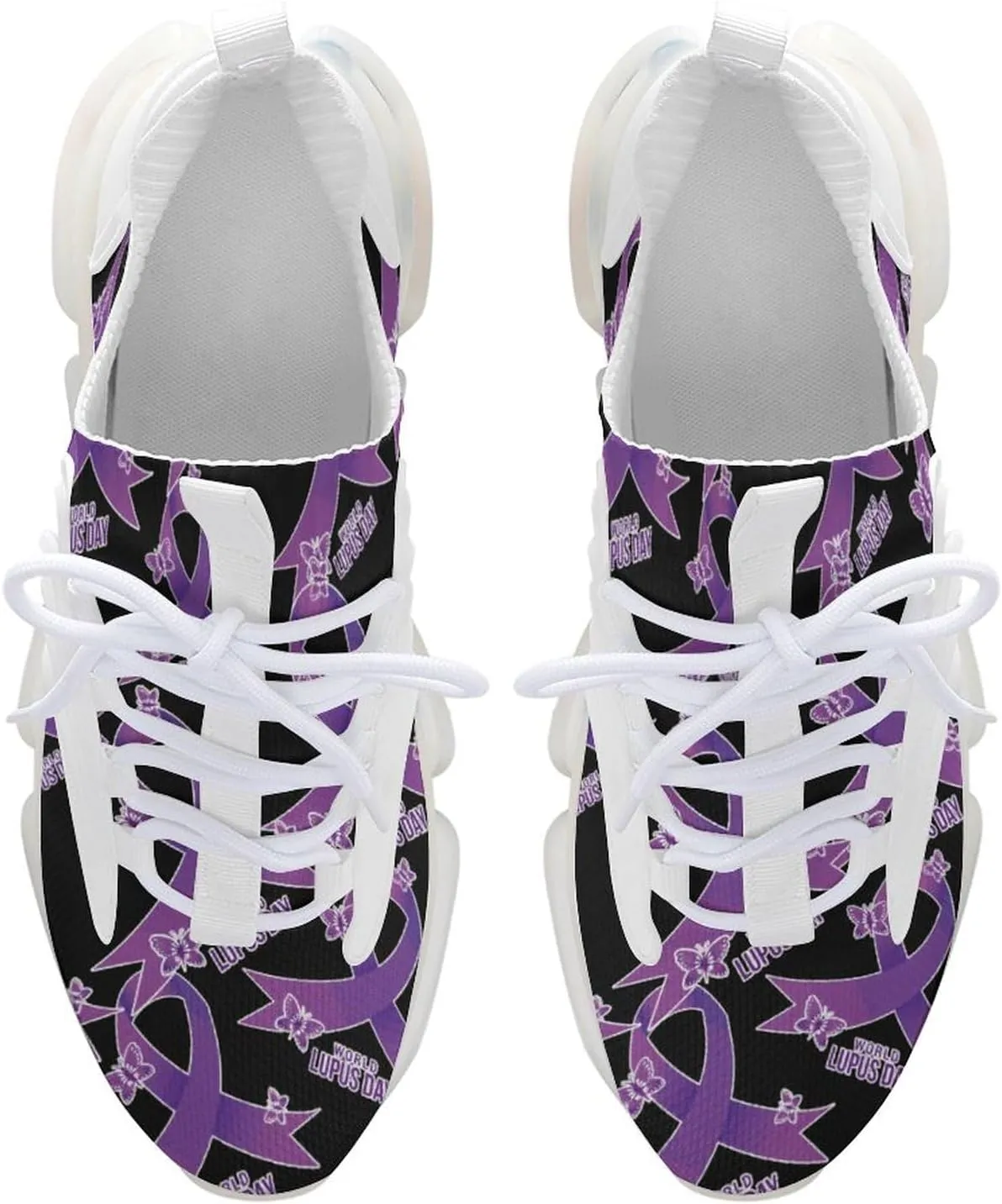 World Lupus Day with Stylish Ribbon Men's Running Shoe Walking Running Sneaker for Women Lightweight Breathable