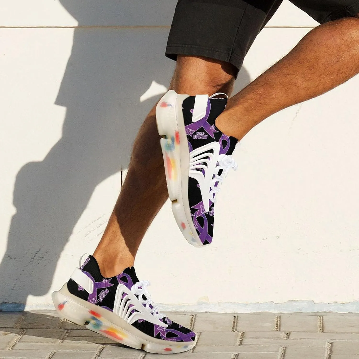 World Lupus Day with Stylish Ribbon Men's Running Shoe Walking Running Sneaker for Women Lightweight Breathable