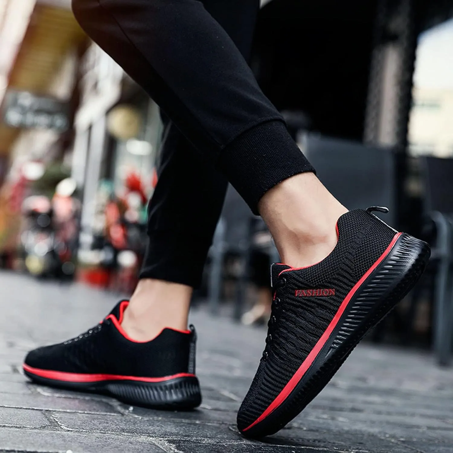 ZSpzx Running Shoes Walking Sneakers Air Cushioned Low Top Mesh Flat Breathable Walking Lightweight Sneaker Comfortable Arch Support Elastic Athletic Shoe for Gym Travel Outdoor Indoor