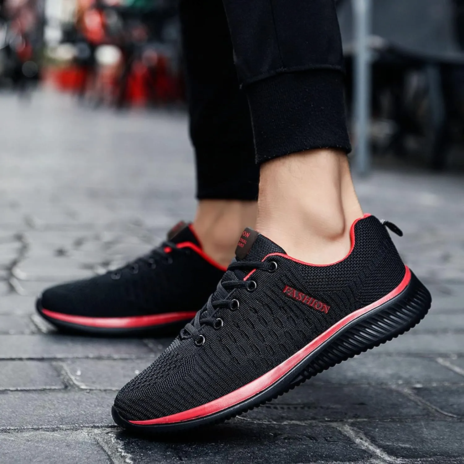 ZSpzx Running Shoes Walking Sneakers Air Cushioned Low Top Mesh Flat Breathable Walking Lightweight Sneaker Comfortable Arch Support Elastic Athletic Shoe for Gym Travel Outdoor Indoor